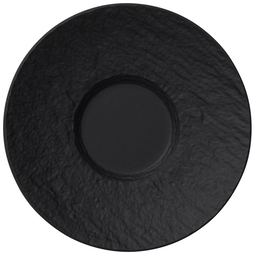 Villeroy & Boch The Rock Porcelain Black Shale Round Saucer 12cm