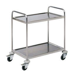 Connecta Self Assembly 2-Tier Service Trolley - 710 x 405 x 930mm