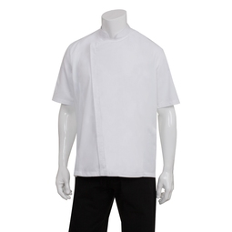 Chef Works Cannes Unisex White Short Sleeve Chef Jacket