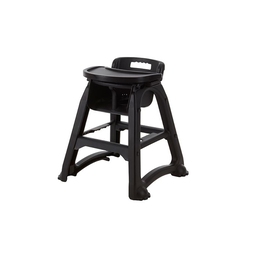 GenWare Black Polypropylene Stackable High Chair 73 x 65 x 56cm