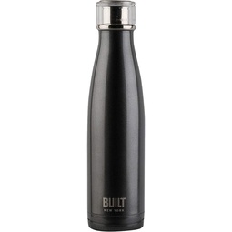 BUILT Double Walled Charcoal Stainless Steel Water Bottle 500ml