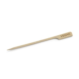 Tablecraft 4.5in 'Vegan' Bamboo Paddle Picks