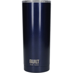 BUILT Double Walled Midnight Blue Stainless Steel Travel Mug 590ml