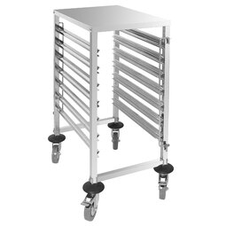 Connecta Self Assembly Gastronorm Trolley - 7 Tier with worktop