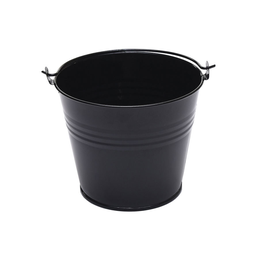 Craftmill Black Round Metal Bucket 6x5.4cm