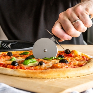 KitchenCraft Nylon Handled Stainless Steel Pizza Cutter 28.1cm