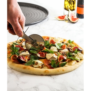 MasterClass Soft Grip Stainless Steel Pizza Cutter 19.5cm