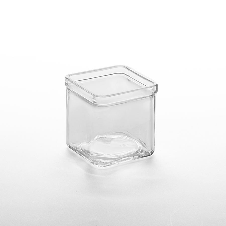American Metalcraft Square Glass Jar 8oz