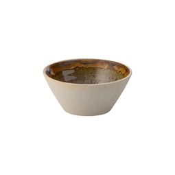 Utopia Goa Vitrified Porcelain Green Round Conical Bowl 8cm