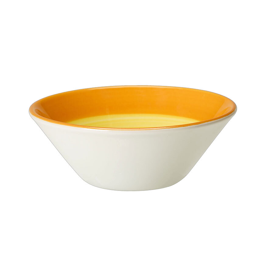 Steelite Freedon Vitrified Porcelain Yellow Round Essence Bowl 14cm 5 1/2 Inch 11.7oz