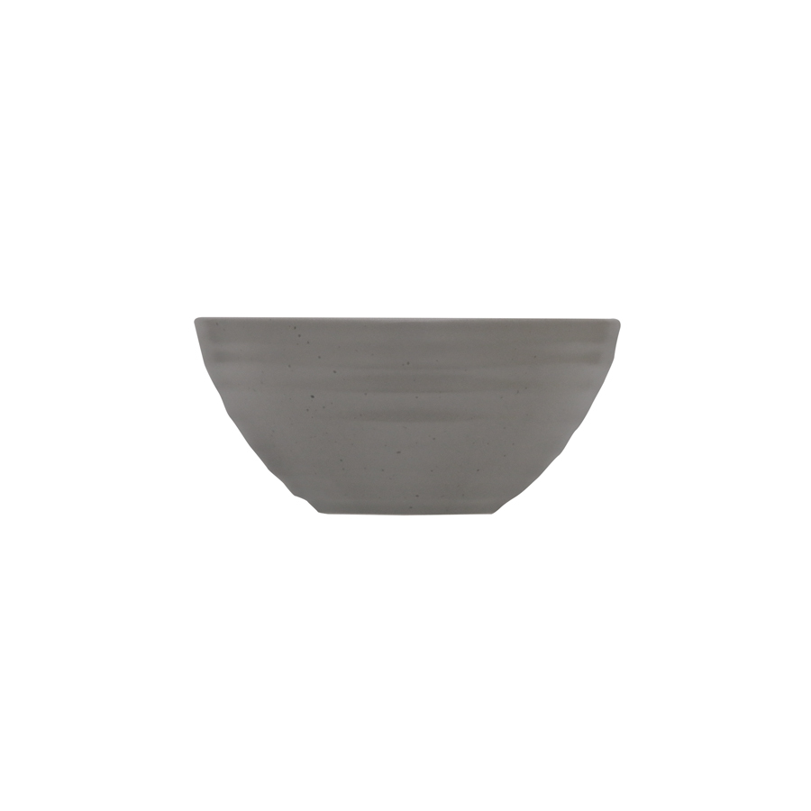 Artisan Pebble Vitrified Fine China Grey Round Side Bowl 14cm