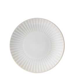 Utopia Venus Stoneware White Round Coupe Plate 21cm
