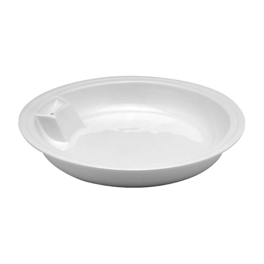WNK White Round Porcelain Insert For Chafing Dish 38cm