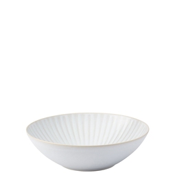 Utopia Venus Stoneware White Round Coupe Bowl 24cm