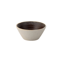 Utopia Truffle Vitrified Porcelain Brown Round Conical Bowl 8cm