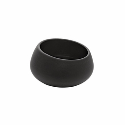 Guy Degrenne Bahia Stoneware Black Onyx Round Gourmet Slanted Rim Bowl 7.3cm 7cl