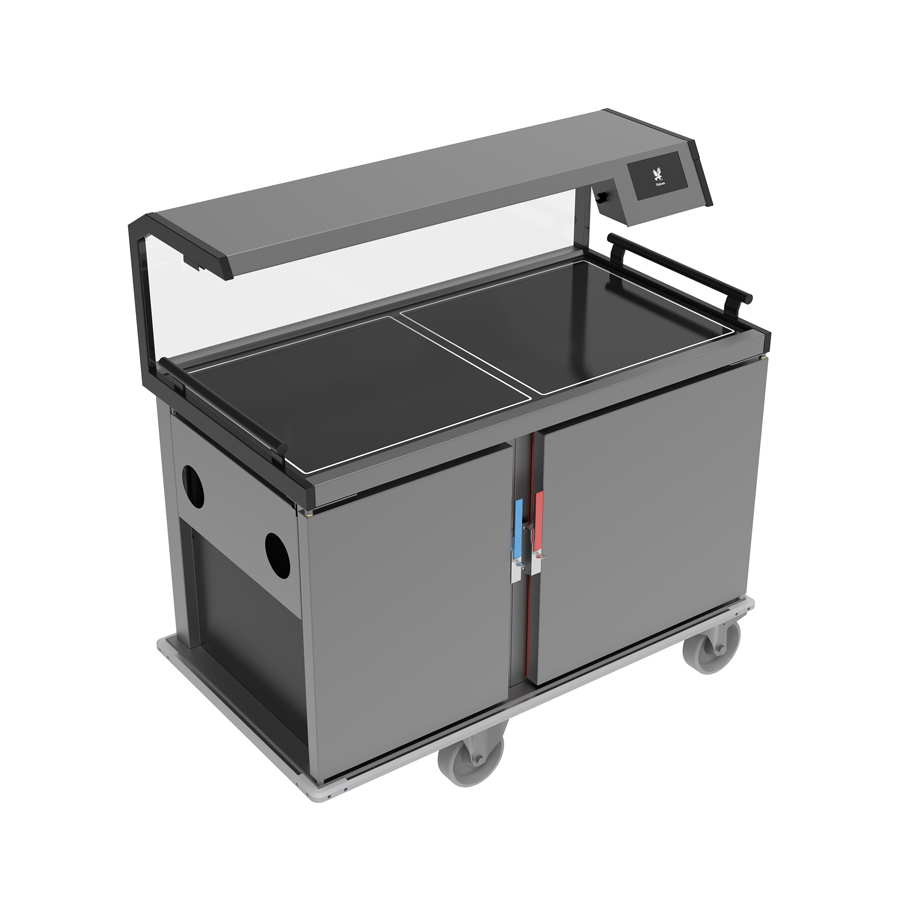 Falcon Vario-Therm F2HR Meal Delivery Trolley - Hot & Cold