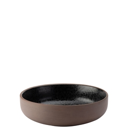 Utopia Obsidian Ceramic Black Round Bowl 17cm