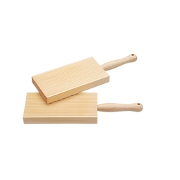 KitchenCraft Home Made Traditional Rectangular Wood Butter & Gnocchi Paddles Set Of Two