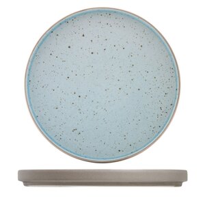 Artisan Trevone Vitrified Stoneware Blue Round Stacking Plate 26cm