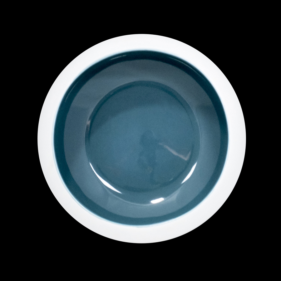 Crème Jouet Vitrified Porcelain Sea Green Round Bowl 12cm