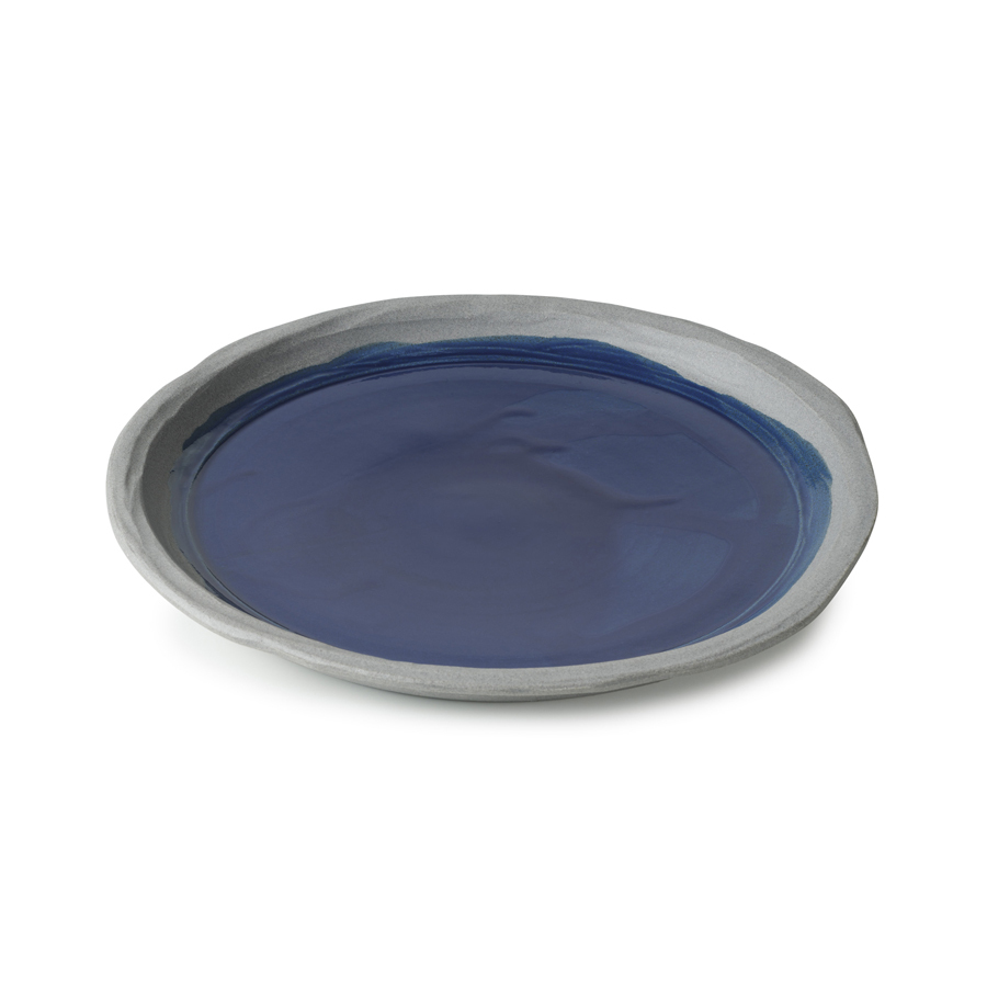 Revol No.W Ceramic Indigo Blue Round Dessert Plate 21.5cm