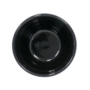 Artisan Onyx Vitrified Fine China Black Round Globe Dip Pot 2.5oz