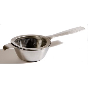 Cathay Tea Strainer And Bowl Stainless Steel