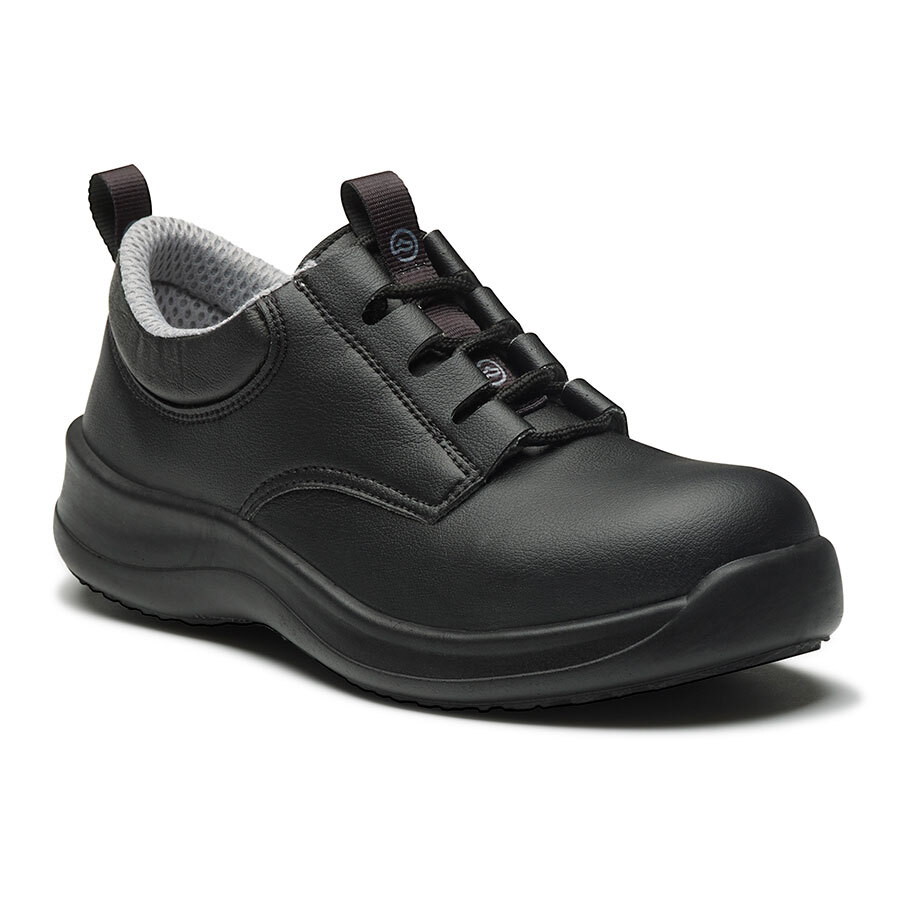 WearerTech Defend Black Microfibre Unisex Lace Up Safety Shoe