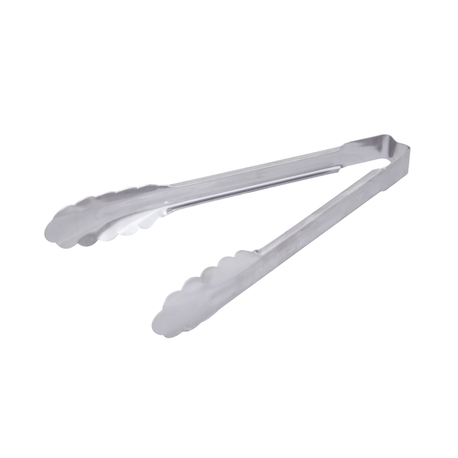 Vollrath Tongs One-Piece Stainless Steel 9.5in