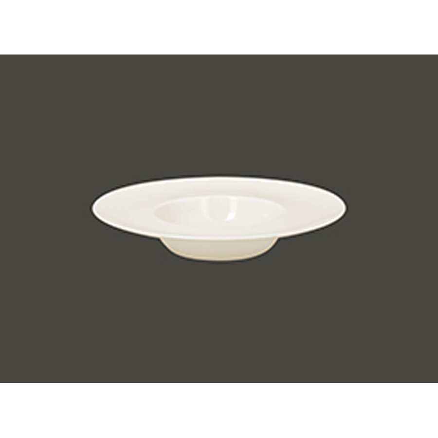 Rak Suggestions Chill Vitrified Porcelain White Round Deep Plate 29.5cm