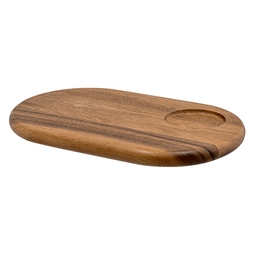 Rafters Acacia Wooden Oval Board With Well 27.5X17Cm
