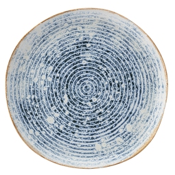 Utopia Fjord Stoneware Blue Round Coupe Plate 28cm