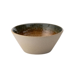Utopia Saltburn Vitrified Porcelain Green Round Conical Bowl 16cm