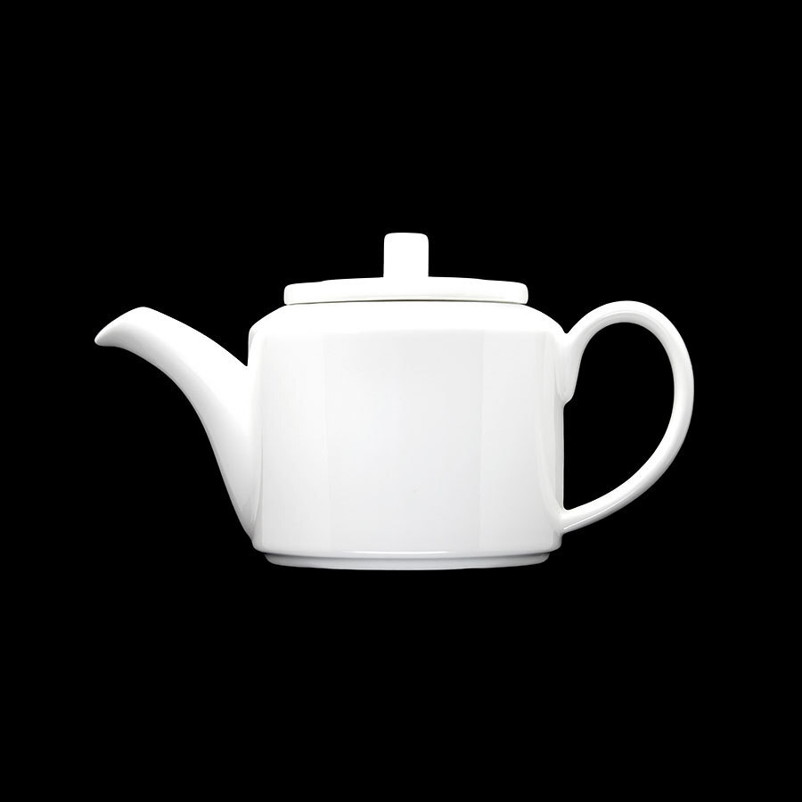 Crème Monet Vitrified Porcelain White Teapot 80cl 28oz