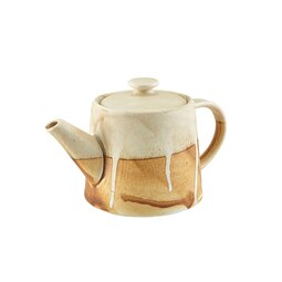 GenWare Terra Porcelain Roko Sand Round Teapot 50cl 17.6oz