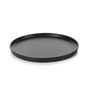 Revol Adelie Porcelain Adelie Black Round Flat Plate 24cm