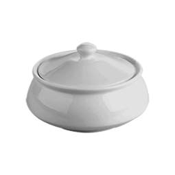 Rak Minimax Vitrified Porcelain White Handi Bowl With Lid 50cl