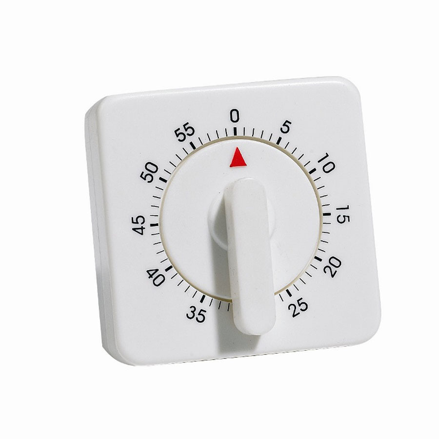 Kitchen Timer 60 Minutes With Loud Bell - No Battery Needed
