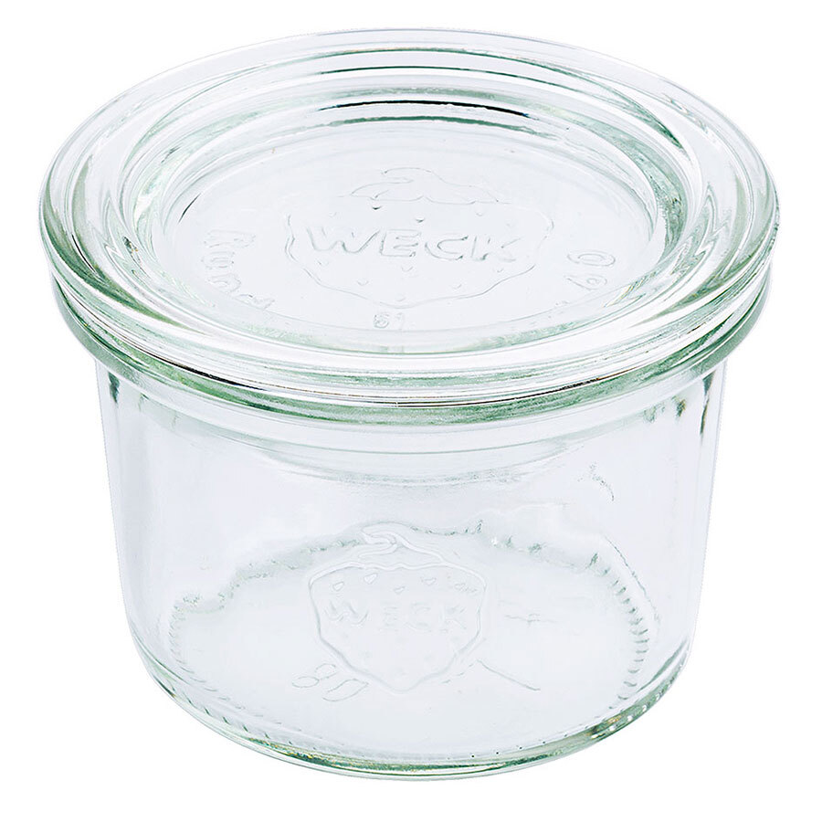 Contacto Conical Glass Weck Jar & Lid 6x7.5cm 140ml