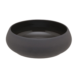 Guy Degrenne Gourmet Stoneware Carbon Black Round Deep Casserole Plate 17.5cm 140cl