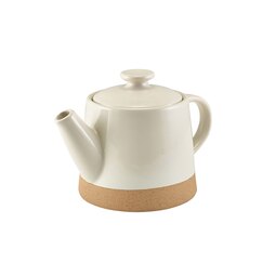 GenWare Kava White Stoneware Teapot 48cl 16.8oz