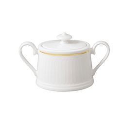 Villeroy & Boch Signature Château Septfontaines White Bone China Covered Sugar Bowl 20cl