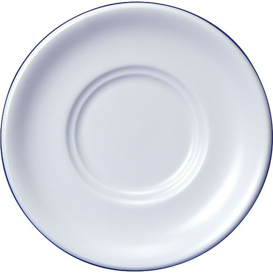 Churchill White Holloware Vitrified Porcelain White Round Maple Tea Saucer 15cm