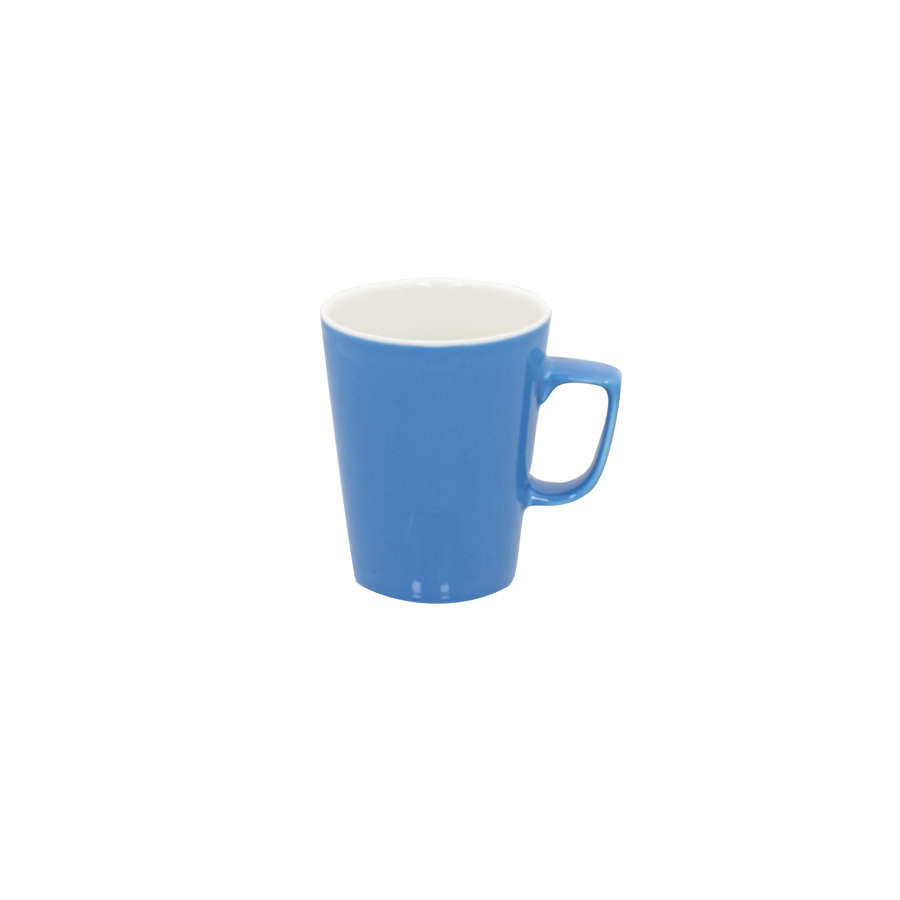 Superwhite Café Porcelain Sky Blue Latte Mug 28.5cl 10oz