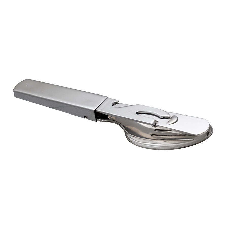 Stainless Steel Knife, Fork & Spoon Set Includes Tin & Bottle Opener