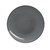 Astera Javiel Vitrified Porcelain Ash Grey Round Coupe Plate 25cm