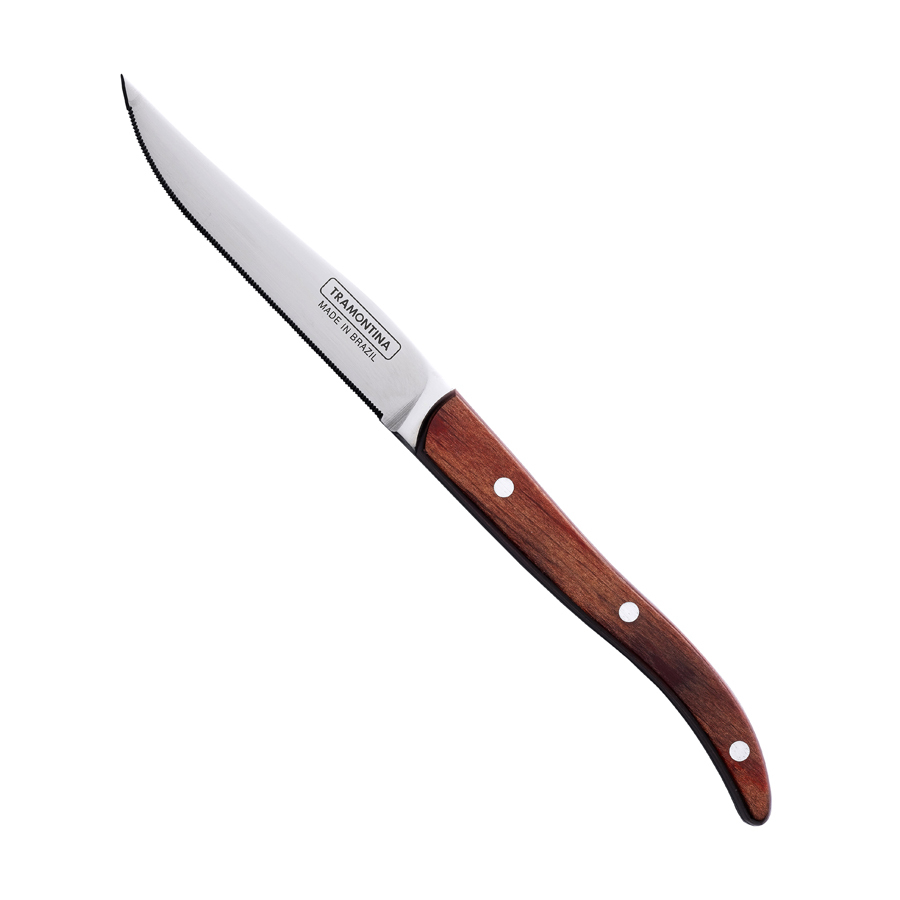 French Style Microserrated Steak Knife Red Handle