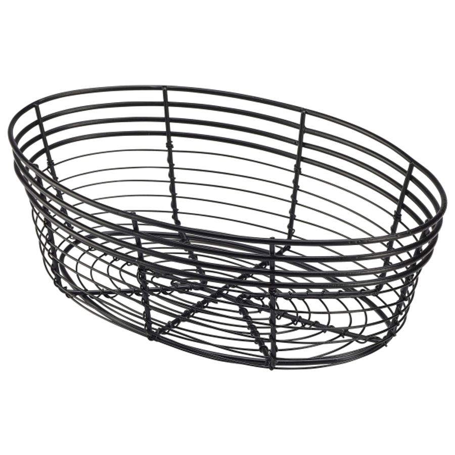 Wire Basket, Oval 25.5 x 16 x 8cm