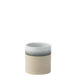 Utopia Moonstone Porcelain White Round Chip Pot 10.25oz 30cl